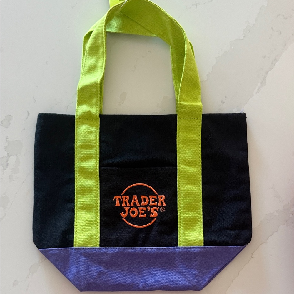 Black and Purple Tote Bag